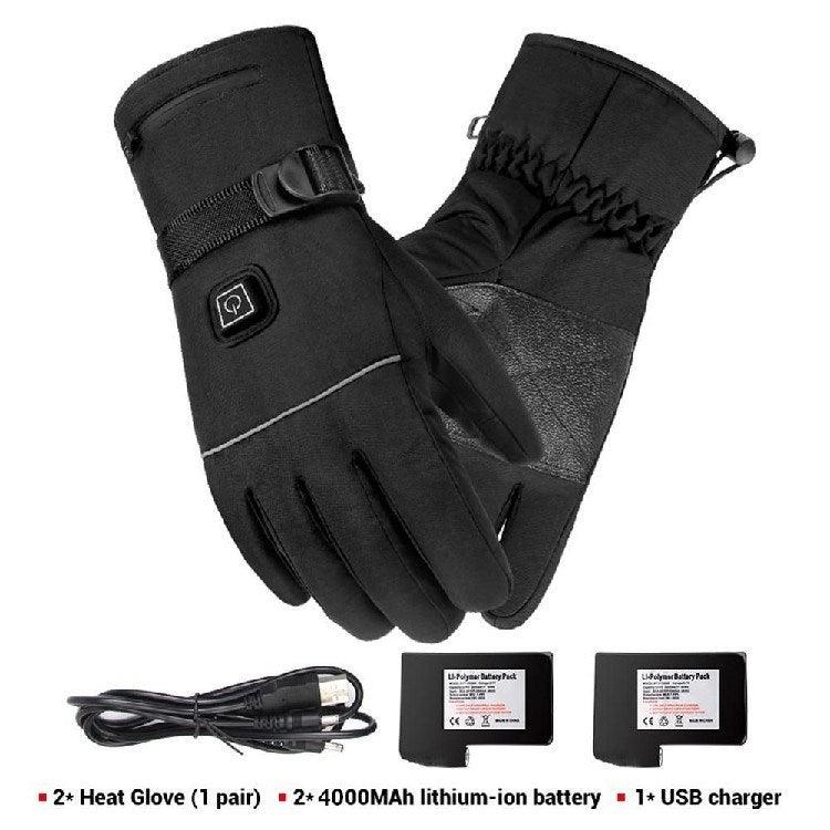 "Winter Electric Heated Gloves Motorcycle Touch Screen Gloves - MANDOTOS"
