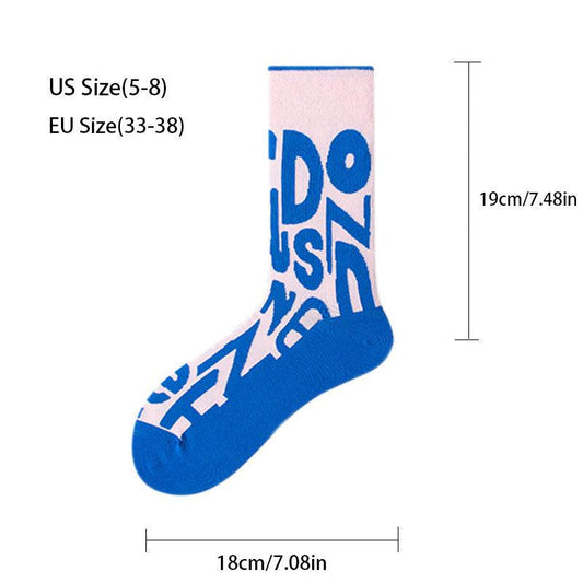 "3 Pairs Women Colorful Compression Running Anti-odor And Breathable Socks Crew Athletic Hiking Anti Blister Cushioned For Running Hiking Cycling Fitness - MANDOTOS"