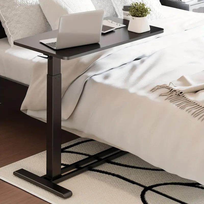 "Standing Scroll Table With Hidden Wheels Side Table Height-adjustable Bed Table - MANDOTOS"