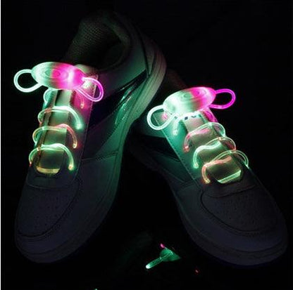 "Led Sport Shoe Laces Glow Shoe Strings Round Flash Light Shoelaces - MANDOTOS"