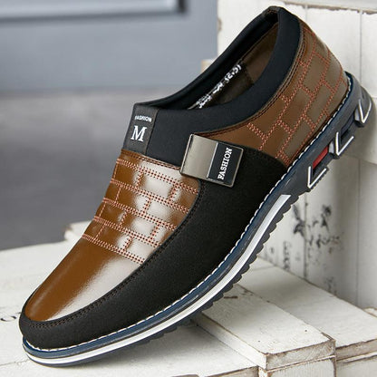 "Leather Shoes Men New Casual Leather Shoes Men - MANDOTOS"