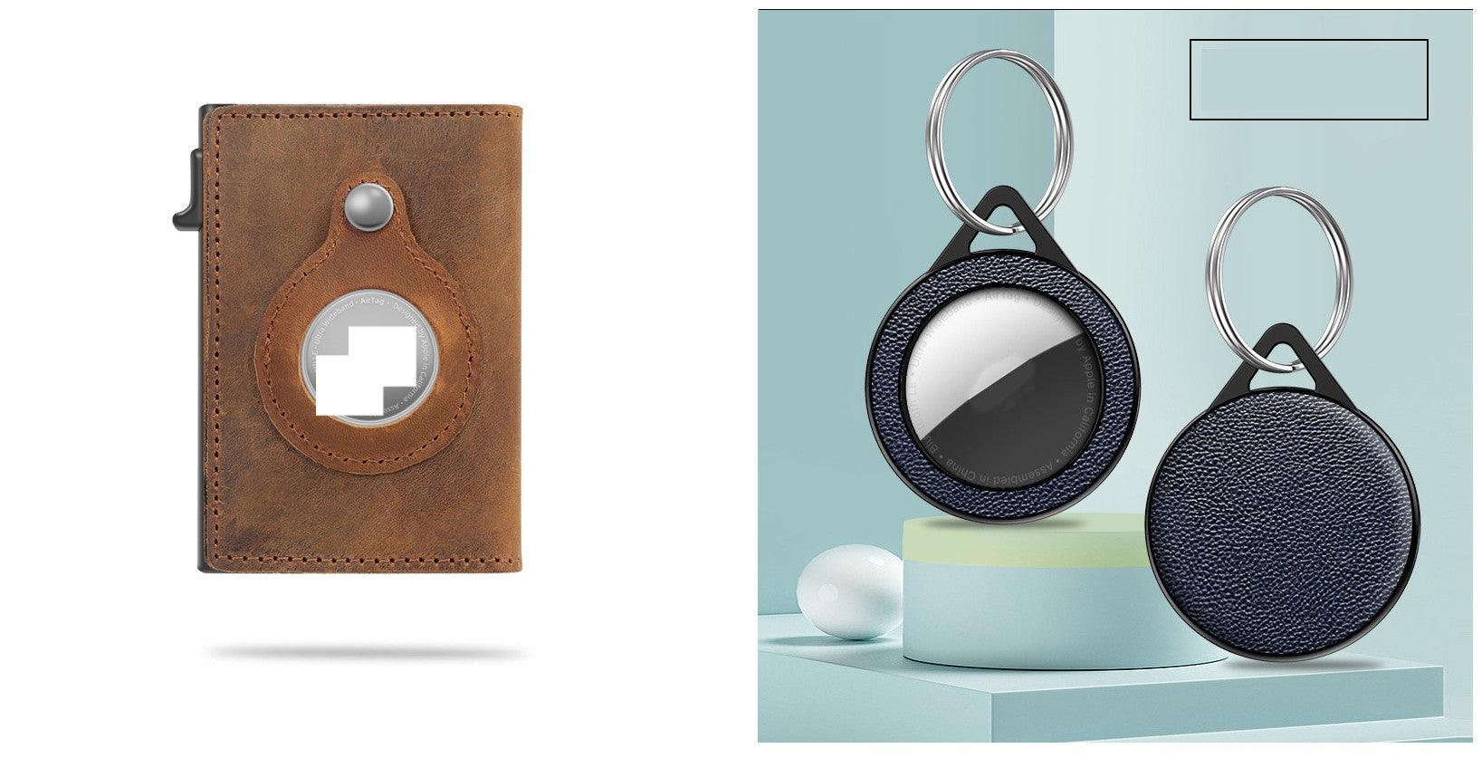 "Rfid Card Holder Men Wallets Money Bag Male Black Short Purse Small Leather Slim Wallets Mini Wallets For Airtag Air Tag - MANDOTOS"