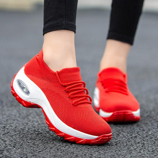 "Sports shoes women flying knit socks shoes shaking shoes - MANDOTOS"