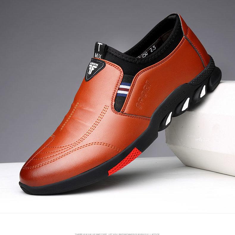 "Leather Shoes Mens Leather Spring New Mens Business - MANDOTOS"