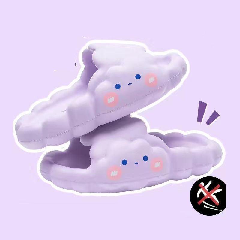 "Home Bathroom Bathing Cloud Slippery Slippers - MANDOTOS"
