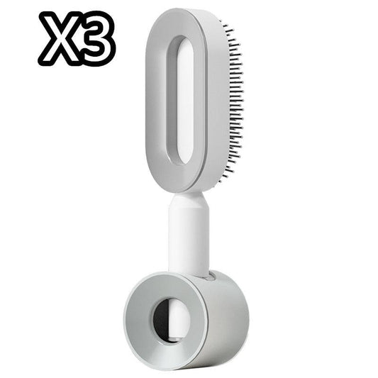 "Self Cleaning Hair Brush For Women One-key Cleaning Hair Loss Airbag Massage Scalp Comb Anti-Static Hairbrush - MANDOTOS"