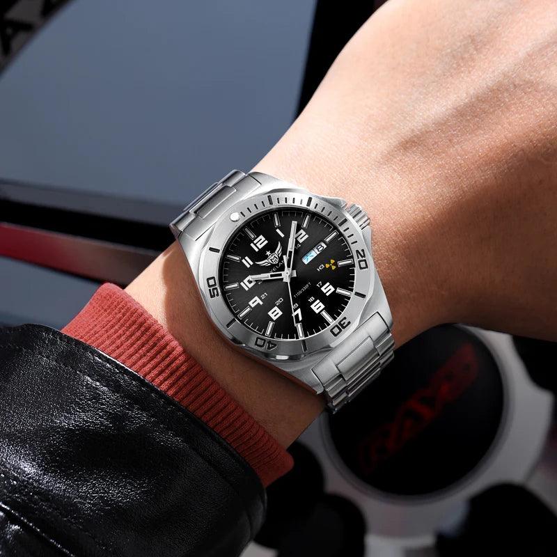 "Yelang V1019 Brand 44MM Men Watch NH36 100M PROFESSIONAL WATERPROOF Deep Diving Mechanical Automatic Watch Sapphire Lens Reloj - MANDOTOS"