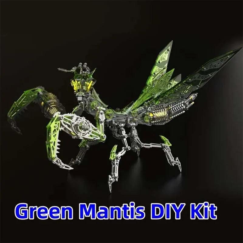 "New Mechanical Praying Mantis Metal DIY Punk Praying Mantis Stainless Steel Insect Assembly 3D Puzzle for Adult and Children - MANDOTOS"