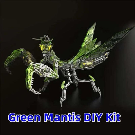 "New Mechanical Praying Mantis Metal DIY Punk Praying Mantis Stainless Steel Insect Assembly 3D Puzzle for Adult and Children - MANDOTOS"