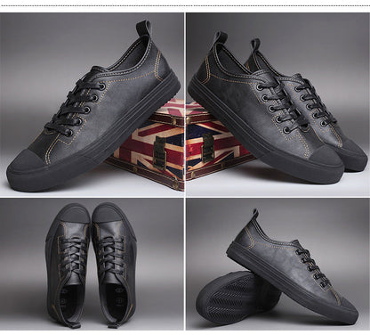 "Men's Spring Tide Leather Casual Shoes - MANDOTOS"