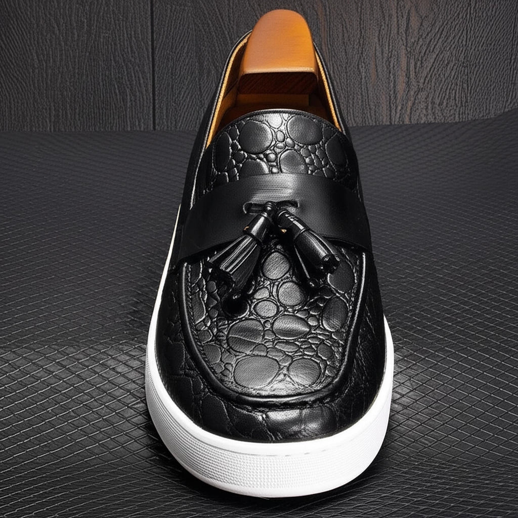 "Men's Casual Leather Flats – Style Meets Comfort - MANDOTOS"