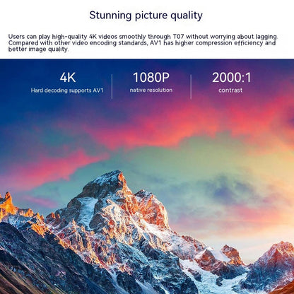 "T07 Full HD Smart Projector - 320 ANSI Lumens Brightness - MANDOTOS"