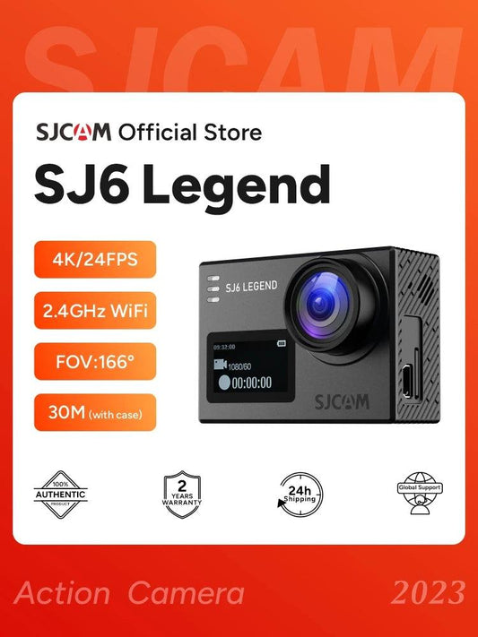"SJCAM SJ6 Legend Action Camera with 4K action cam 30M Waterproof 2.4G WiFi 2.0\" Touch Screen sports camera action bicycle helmet - MANDOTOS"