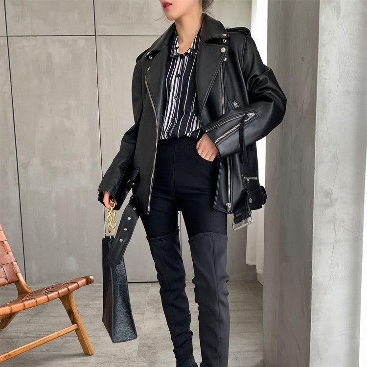 "Chic Women's Casual Sheepskin Jacket - MANDOTOS"