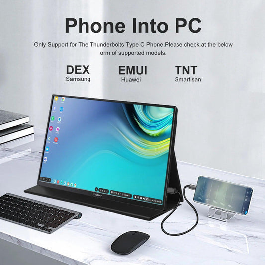 "ZEUSLAP 16\" Portable Monitor 100%sRGB 1200P IPS Screen Travel Gaming Computer Display for Steam Deck Laptop Switch PS4 PS5 Xbox - MANDOTOS"