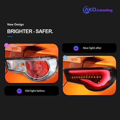 "Elevate Your Ride: AKD LED Tail Lights for Toyota 86 & Subaru BRZ - MANDOTOS"