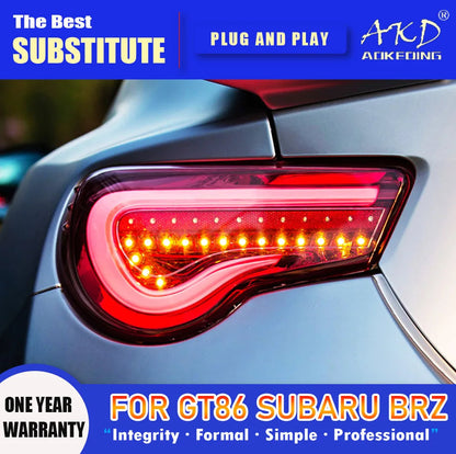"Elevate Your Ride: AKD LED Tail Lights for Toyota 86 & Subaru BRZ - MANDOTOS"