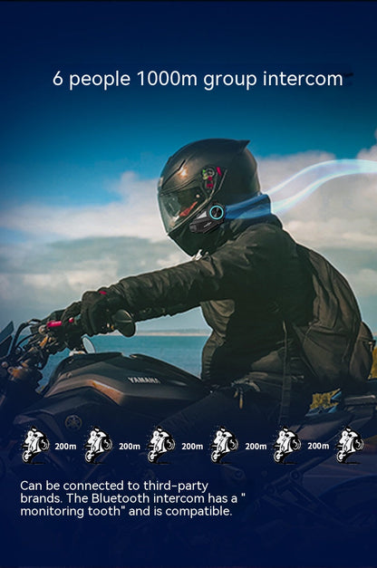 "R3 Motorcycle Helmet Intercom Bluetooth Headset & Driving Recorder - MANDOTOS"