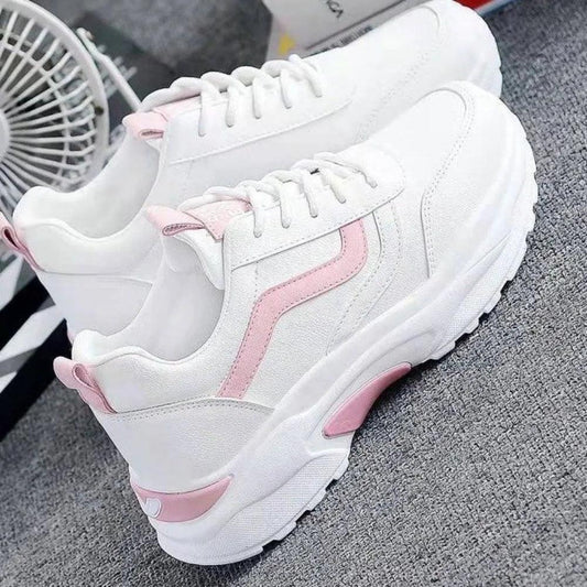 "Sneakers Women Simple Breathable Walking Mesh Flat Shoes Sneakers Women Gym Vulcanized Shoes White Female Footwear New Fashion - MANDOTOS"