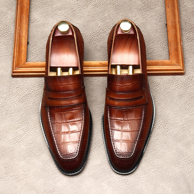 "Sophisticated Genuine Leather Business Shoes for Men - MANDOTOS"