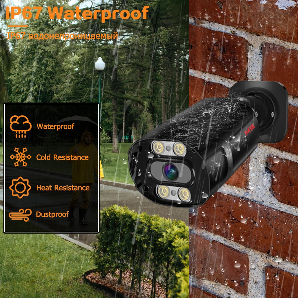 "4K Ultra HD POE Security Camera System - 8MP Night Vision NVR Kit - MANDOTOS"