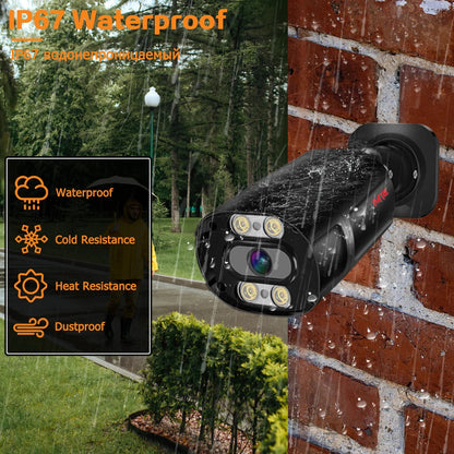 "4K Ultra HD POE Security Camera System - 8MP Night Vision NVR Kit - MANDOTOS"