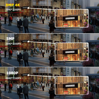 "4K Ultra HD POE Security Camera System - 8MP Night Vision NVR Kit - MANDOTOS"