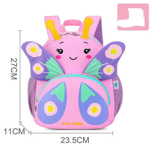 Lightweight cartoon shoulder backpack for kids by Ancient Energy, featuring colorful adorable character design for elementary school use.