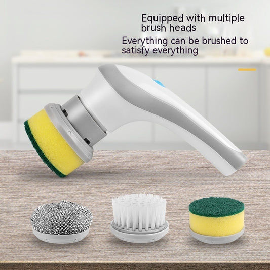 Electric Cleaning Brush 4 In 1 Spinning Scrubber Handheld Electric Cordless Cleaning Brush Portable - MANDOTOS