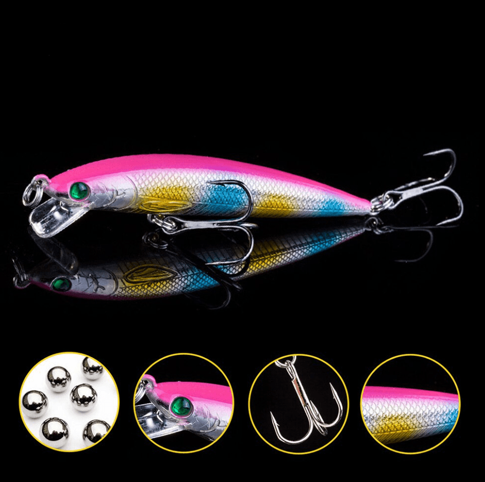 7CM Triple-Sharp Minnow Fishing Lure - MANDOTOS