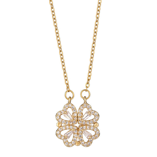 Variety Four-leaf Clover Non-fading Light Luxury Titanium Steel Necklace - MANDOTOS