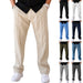 Men's Trousers Sports Casual Loose Straight Pants With Drawstring Design Clothing - MANDOTOS