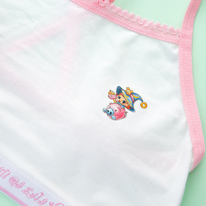 Ancient Energy girls' sports underwear vest for primary school students, soft fabric, designed for comfort during active play.
