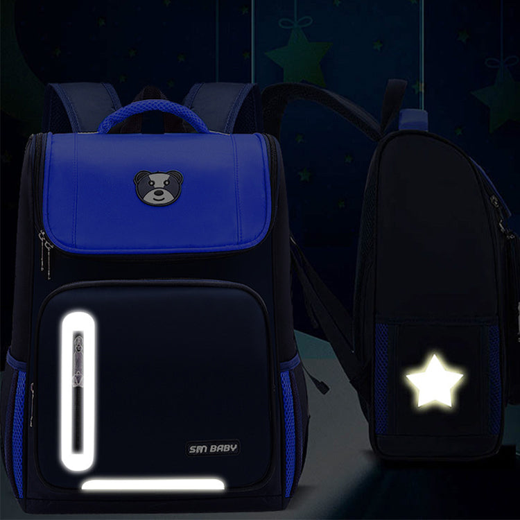 Ancient Energy primary school backpack for kids aged 6-12, colorful schoolbag with adjustable straps and multiple compartments.