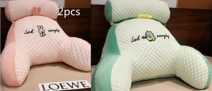 Sofa Fluffy Cushion Luncheon Pillow Triangle Reading Cushion Bedside Soft Large Backrest Lumbar Cushion Office Chair Cushion - MANDOTOS