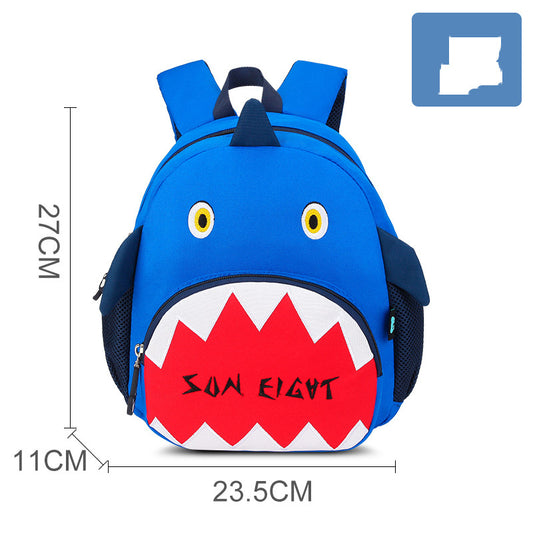 Cute cartoon shoulders baby lightweight backpack by Ancient Energy with colorful design for elementary school children.