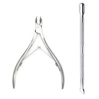 4 Pcs/Set Professional Stainless Steel Nail Cutter Scissor Nippers Muti Function Cuticle Pusher Remover Nail Care Manicure Kits - MANDOTOS