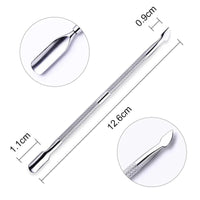 4 Pcs/Set Professional Stainless Steel Nail Cutter Scissor Nippers Muti Function Cuticle Pusher Remover Nail Care Manicure Kits - MANDOTOS