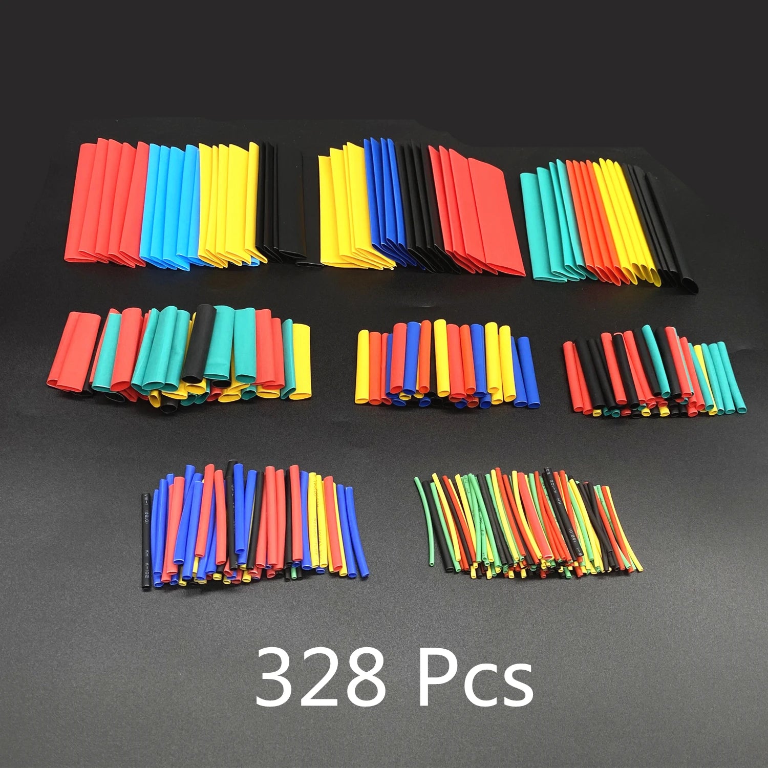127-750pcs Heat-shrink Tubing Thermoresistant Tube Heat Shrink Wrapping Kit Electrical Connection Wire Cable Insulation Sleeving - MANDOTOS
