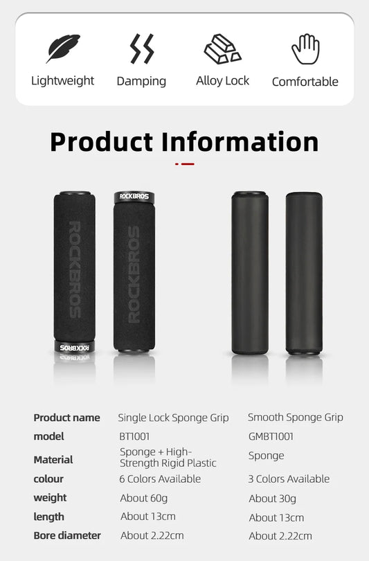 ROCKBROS Cycling Grips: Boost Ride Comfort & Control! - MANDOTOS