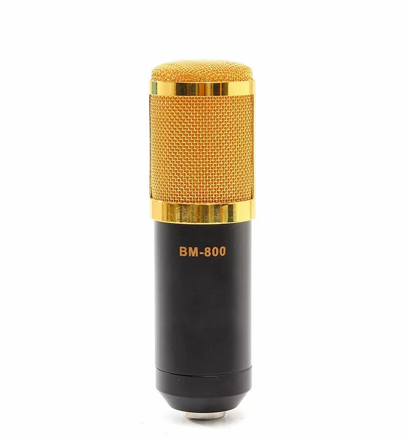 Professional BM-800 Condenser Mic - Elevate Your Voice with Clarity & Performance! 🎤✨🎶 - Gold