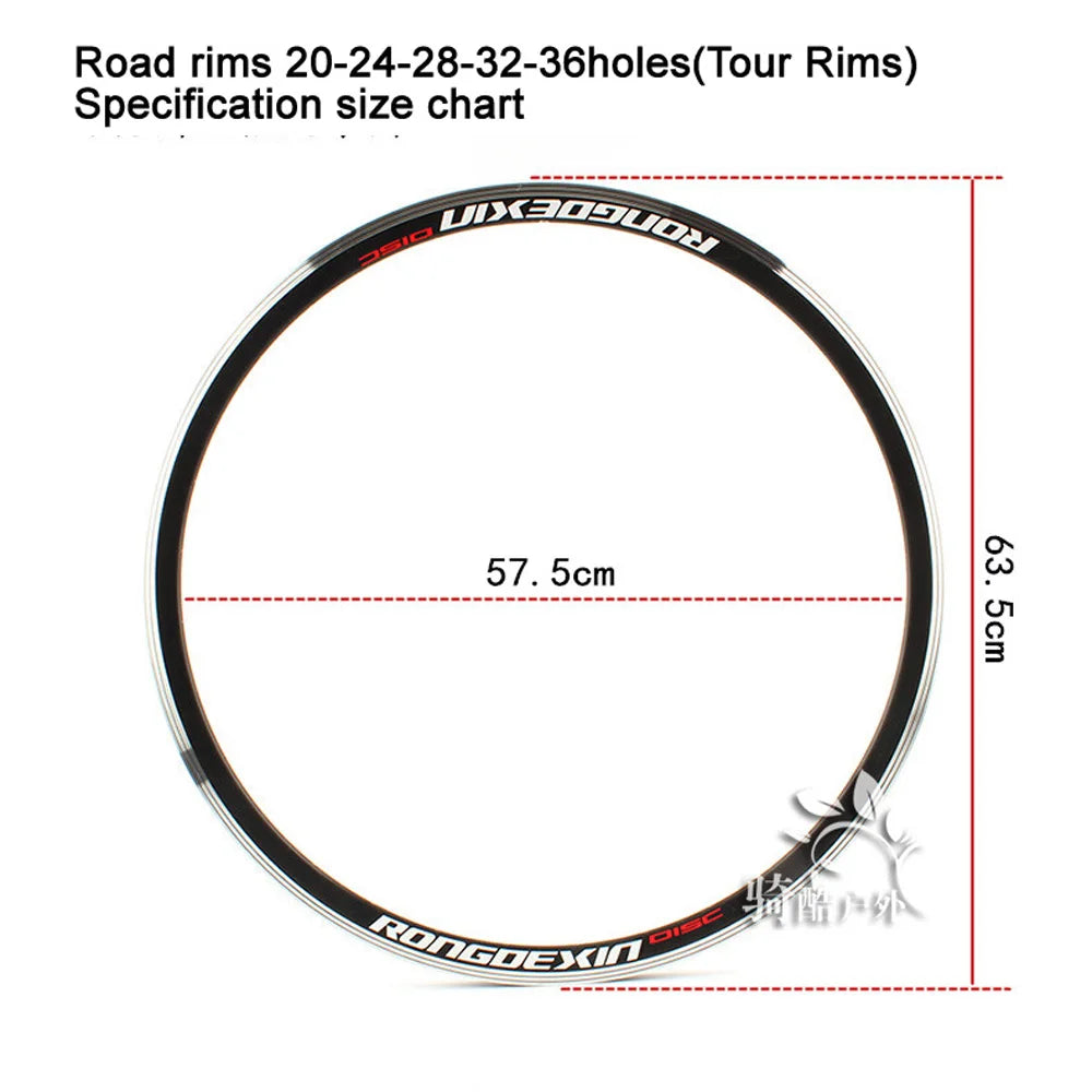 Road Bicycle Rims 20 24 28 32 36H 700C Clincher Rim Brake Carreteras Circle Aro Cerchioni Velgen Jantes Felge