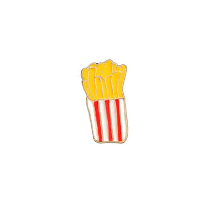 13 Style Snack Brooch Burger Pizza Chicken Drinks Coffee Popcorn French Fries Hot Dog Enamel Pins Food Brooche For Women Jewelry - MANDOTOS