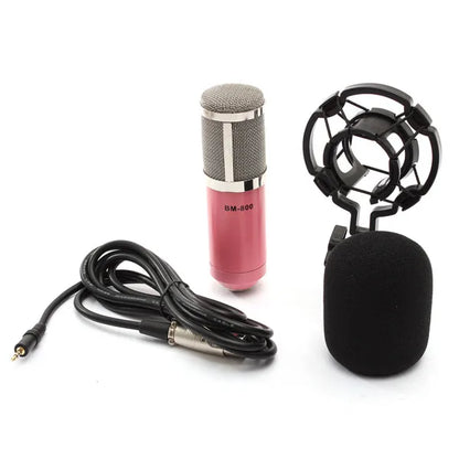 Professional BM-800 Condenser Mic - Elevate Your Voice with Clarity & Performance! 🎤✨🎶 - Pink