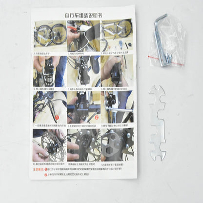 20 Inch Bike Single Speed Fixie Bike Double Dsic Brake Bicycle Freewheel Frame Mini Bicycle Height Adjustable 75-90cm