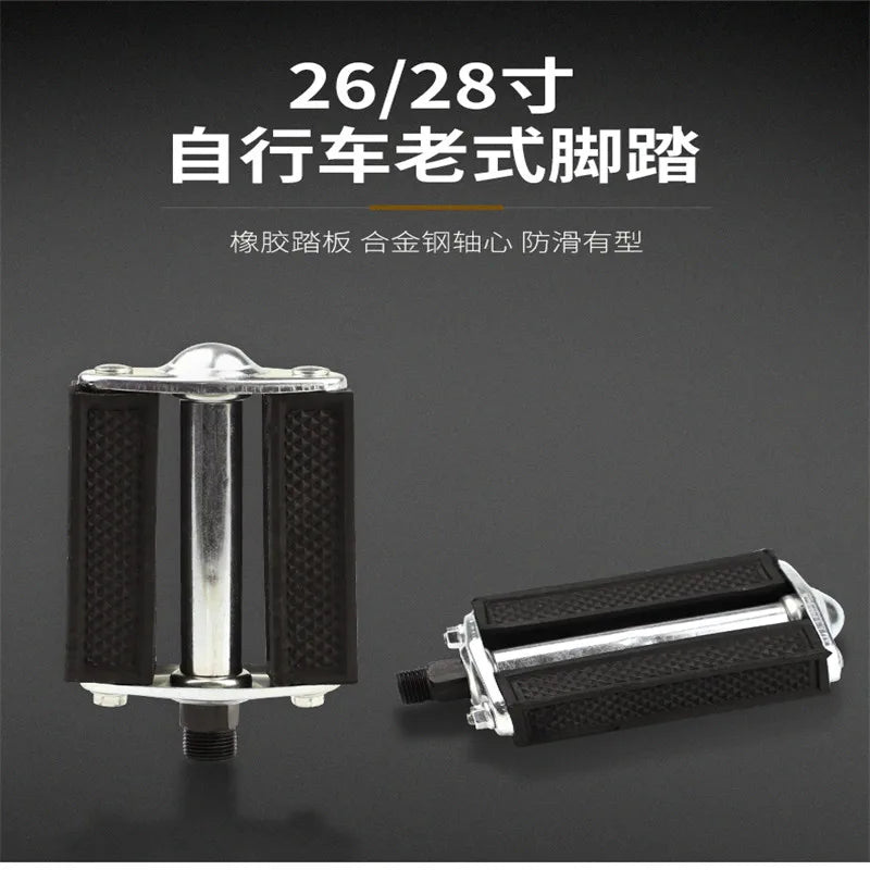 Vintage Old Style Bicycle Pedal, Traditional Retro Universal Tricycle, 26 Inch, 28 Inch