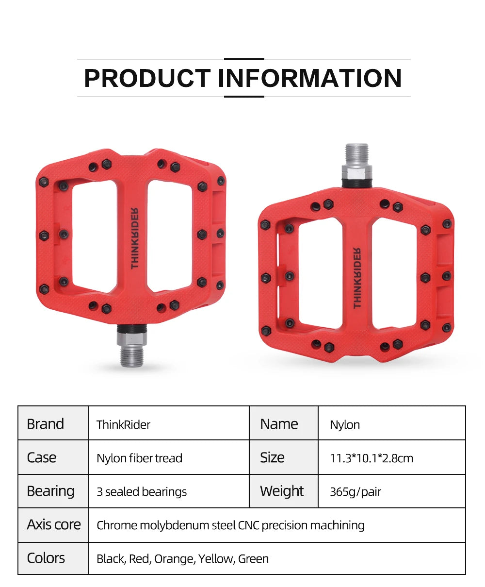 Upgrade Your Ride with ThinkRider Flat Bike Pedals! Ultimate Durability & Performance 🚴♂️ - MANDOTOS