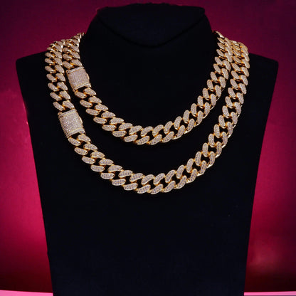Gold Shine Iced Cuban Chain - MANDOTOS