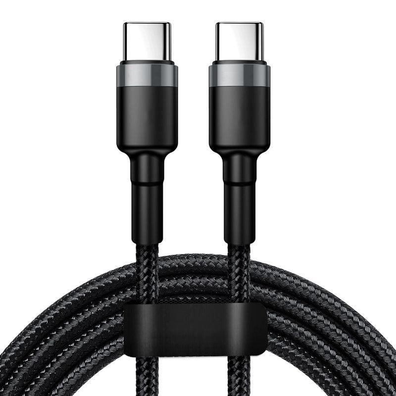 Double-Headed Typec Data Cable Mobile Phone Computer Car Universal Male-to-Male CTOC Flash Charging Cable 2 M Long Fast Charging - MANDOTOS