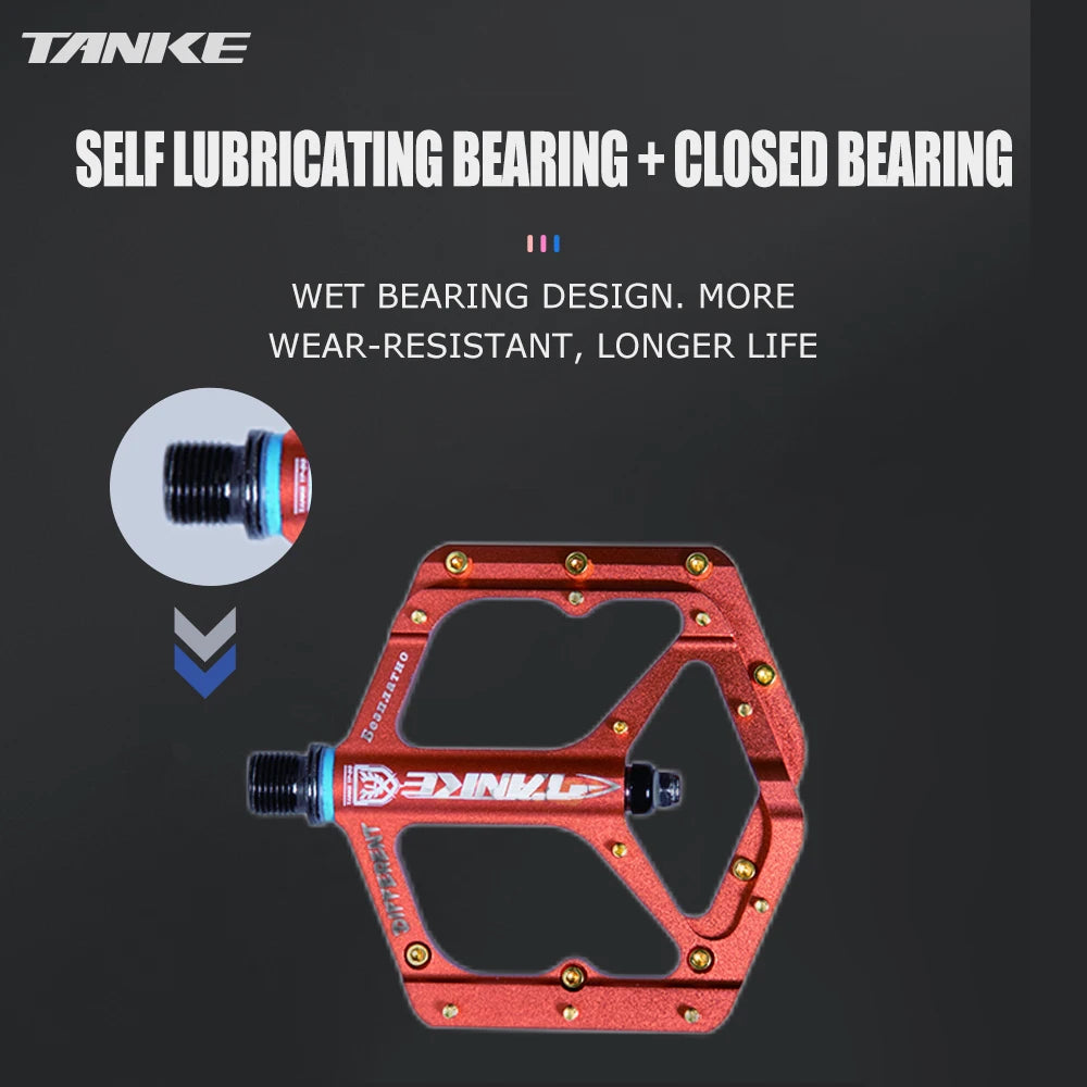 TANKE TP-50 Pedals Sepeda MTB Aluminum Alloy Non-slip Bicycle Pedal Bicycle Pedal Bicycle pedal